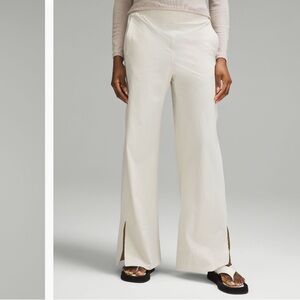 Lululemon Stretch Woven Wide-Leg High Rise Pant BONE | Large
